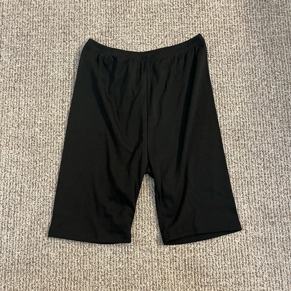 Shein black biker shorts